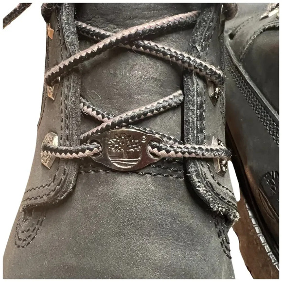 TIMBERLAND Waterproof Nellie Women's Size 8 Black Leather Chukka Boot *READ - Picture 12 of 16